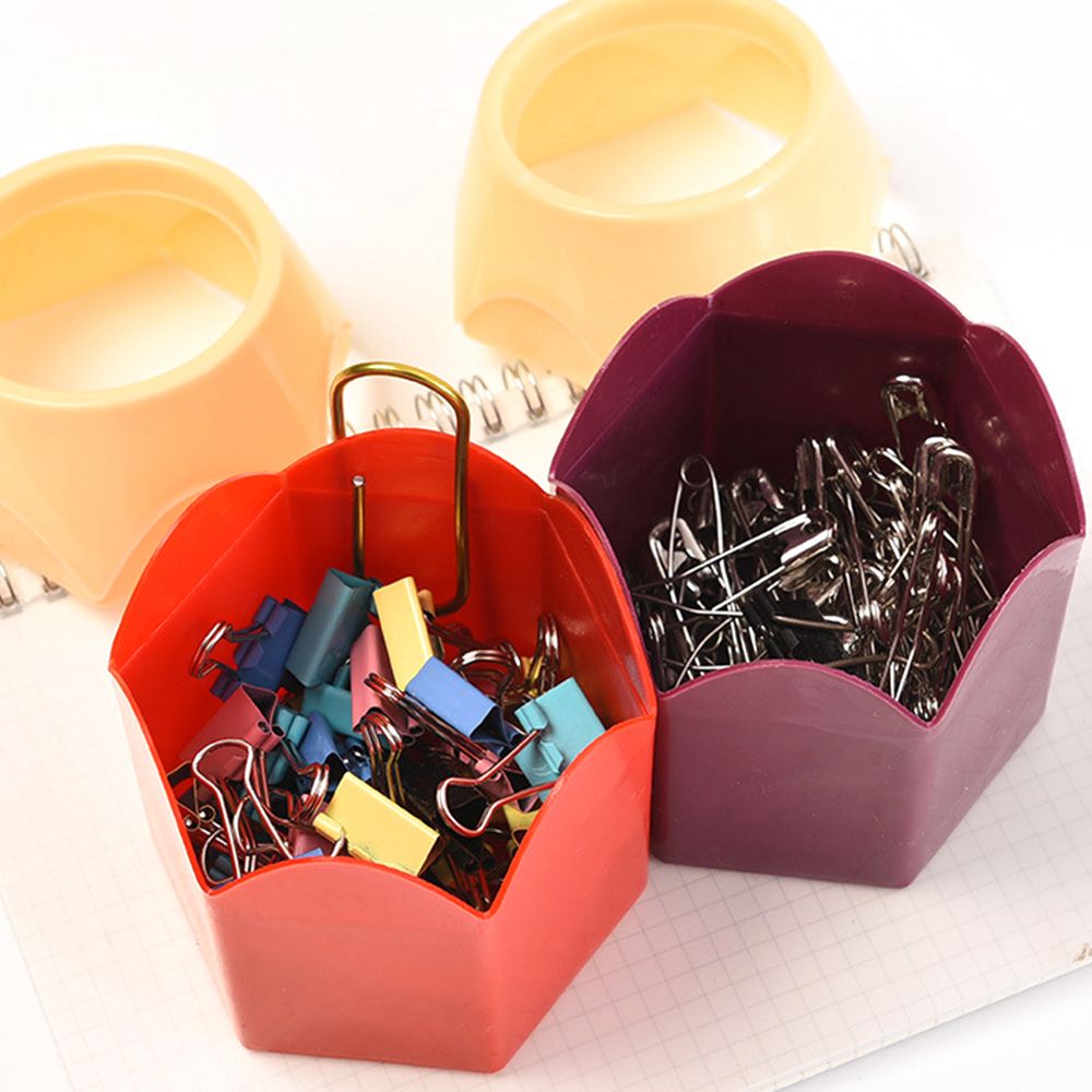 MMLUCK Colorful Desktop Decoration Storage Box Pencil Shaped Stationery Organizer Display Container Pen Cup Holder Makeup Brush Pot