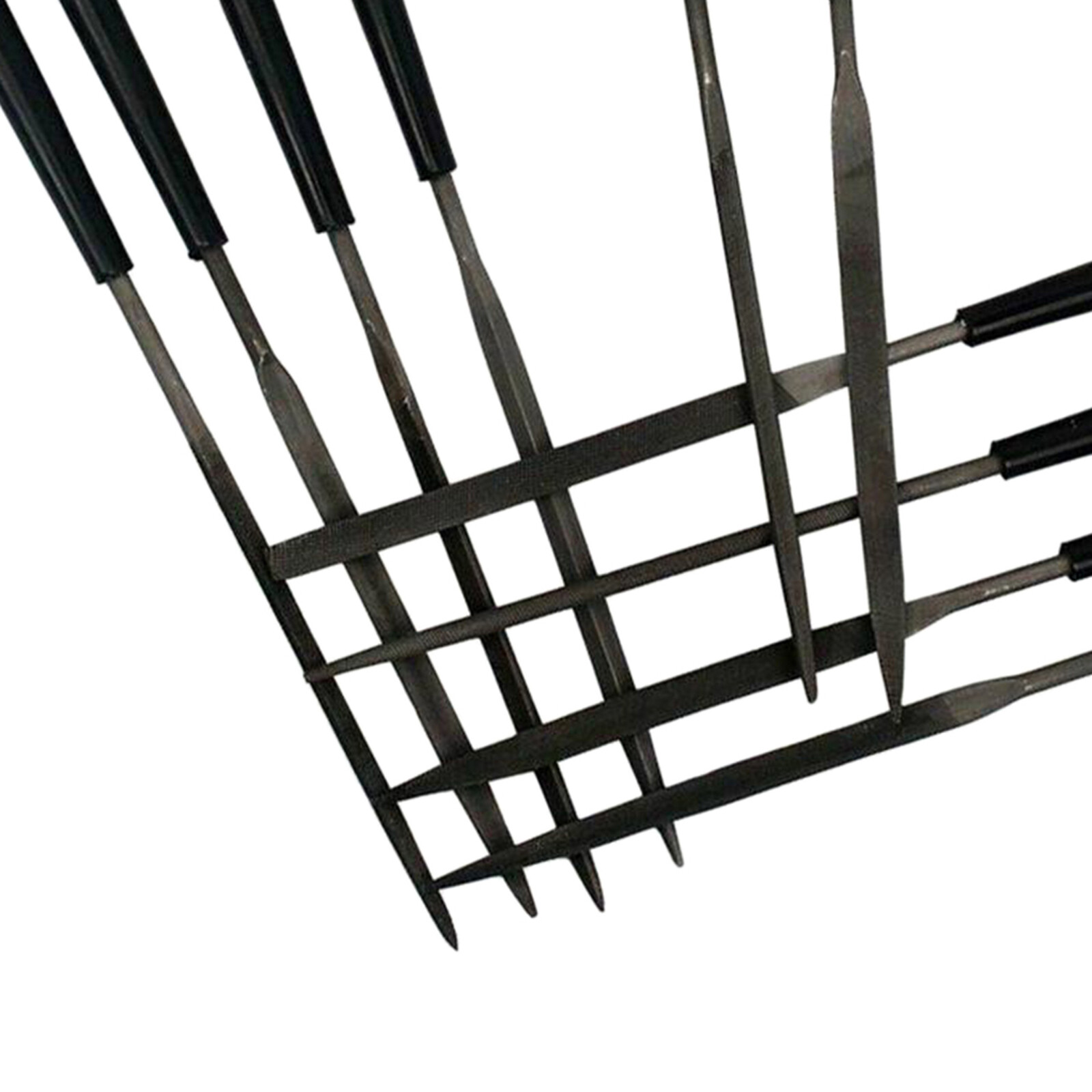 Baoblaze LUTHIER NEEDLE FILE SET 10Pcs Guitar Nut Slot Fret Dressing Tool Files