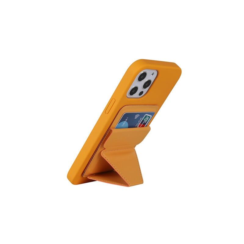 HOCE Wallet Stand Support Leather Magsafe Adsorption Card Holder Bracket Case Shell For iPhone 13 12 14 15 16 Pro Max 13 Mini Card Bag for Magsafing Magnet Cover Card Pocket