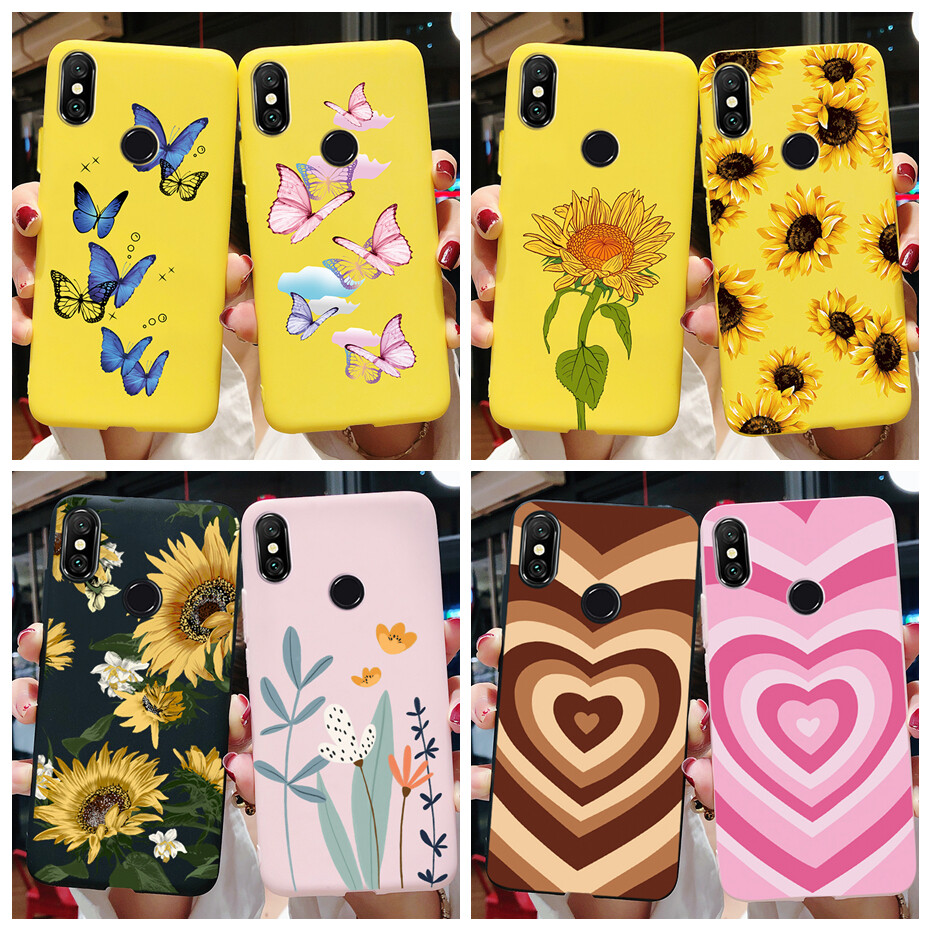 For xiaomi redmi s2 case cute sunflower matte soft silicone phone cover for redmis2 redmi s2 casing 5.99''
