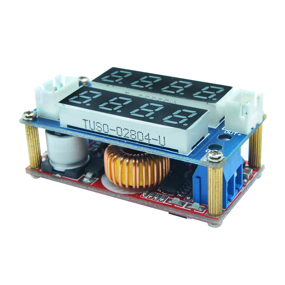 XL4015 5A Điều Chỉnh CC/CV Bước Xuống Sạc Mô-đun Bảng Điều Khiển LED Vôn Kế Ampe Kế