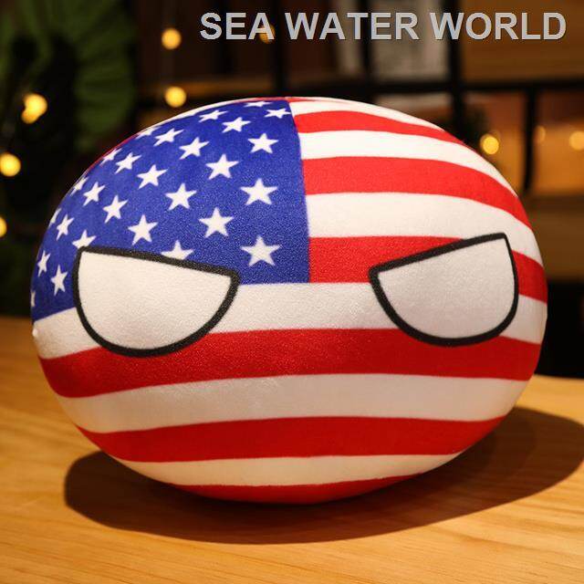 Free ship 10cm  30cm Country Ball Toy Plush Pendant Polandball Plush Doll Countryball USSR USA FRANCE RUSSIA UK JAPAN GERMANY ITALY gift