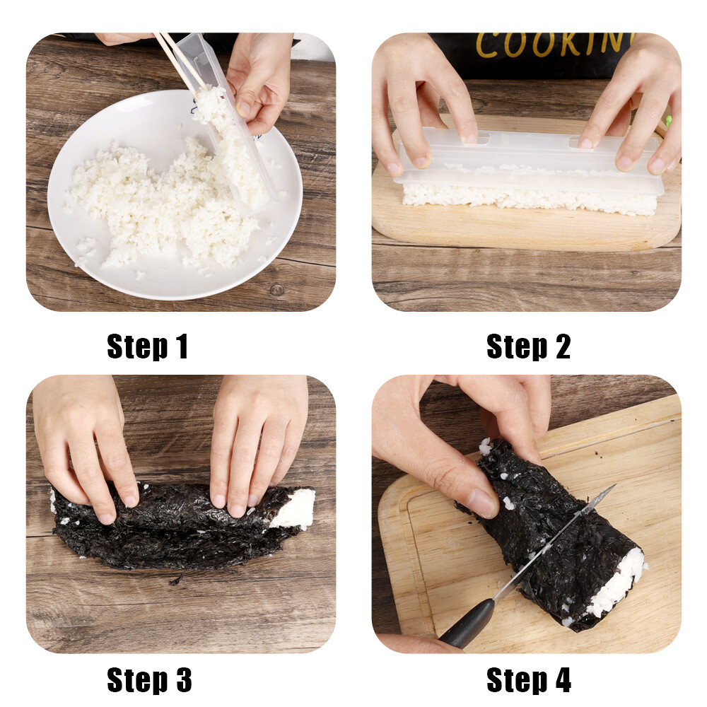 Tự làm cuộn nhỏ Khuôn làm sushi Nhật bản-phong cách mỏng CuộN tái sử dụng thực phẩm cán Maker cuộn bánh dụng cụ làm bánh