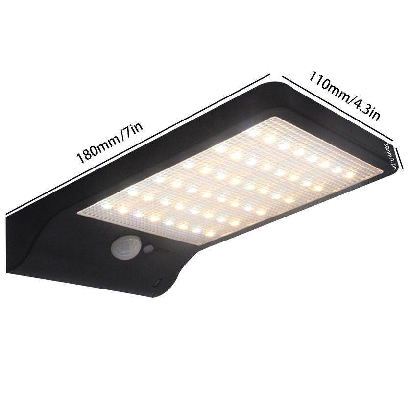 ĐẦU 48LED Đèn năng lượng mặt trời Con Người cảm ứng Ngoài Trời chống nước đèn đường Đèn tường