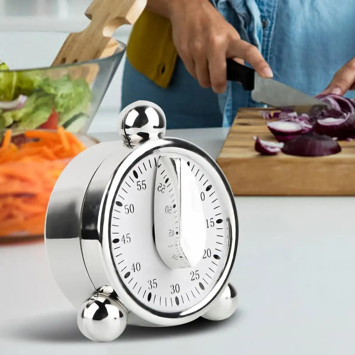 Homeh Mall 60minutes Kitchen Mechanical Timer Cooking Reminders Alarm Clock Lazada