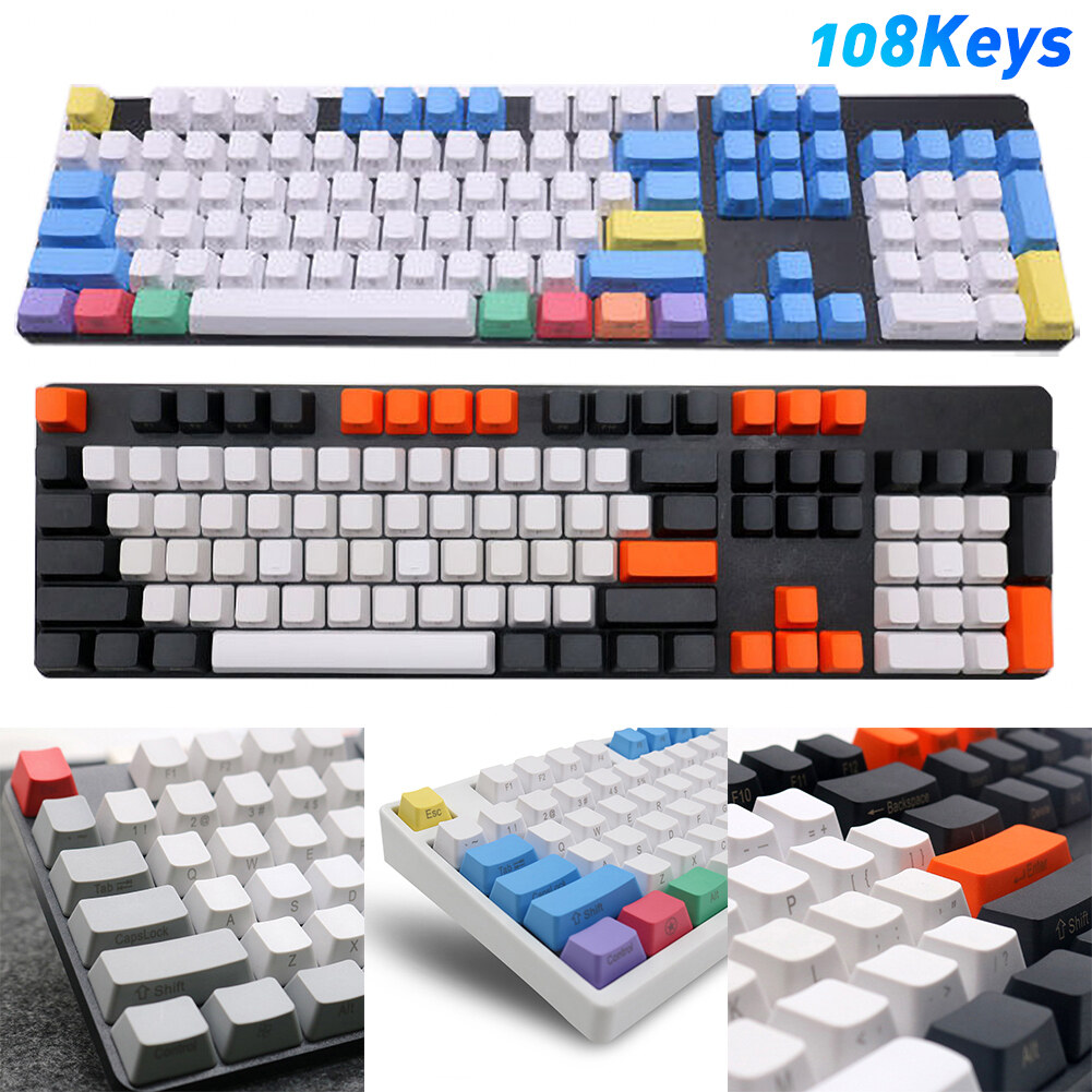 Ở Đâu Bán Bàn Phím Cơ | Top bán chạy Lazada Shopee Sendo Tiki 16 Bàn phím cơ pbt 108 phím phối màu đục cá tính khắc cạnh