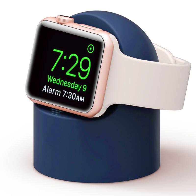 Charger Stand Mount Silicone Dock Holder for Apple Watch Series 4/3/2/1 44mm/42mm/40mm/38mm Charge Cable
