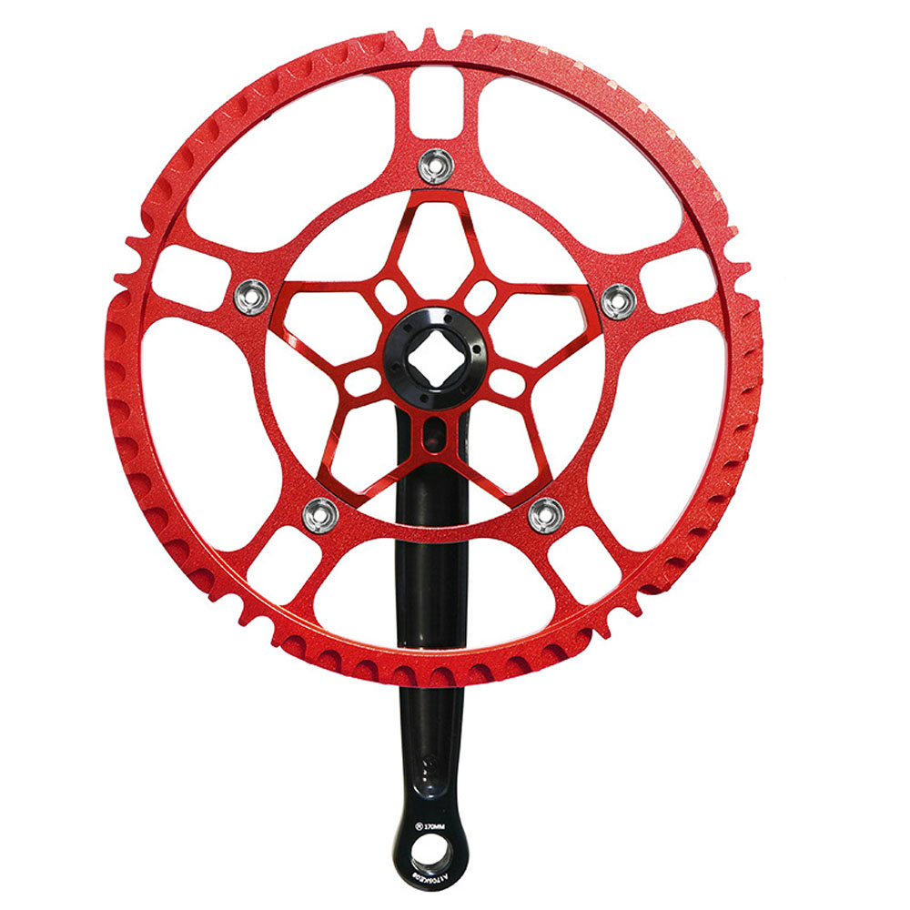 Bicycle Crank Chainwheel 45T 47T 53T Aluminum Alloy Single-speed ...