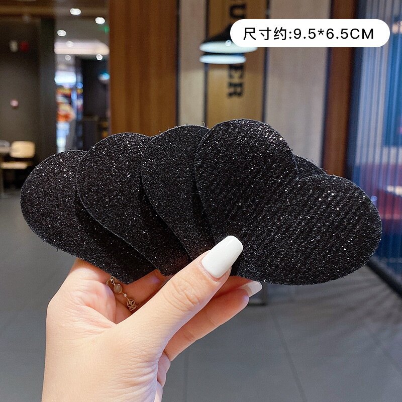 Cute Korean Style Black Hair Stickers Set for Women
