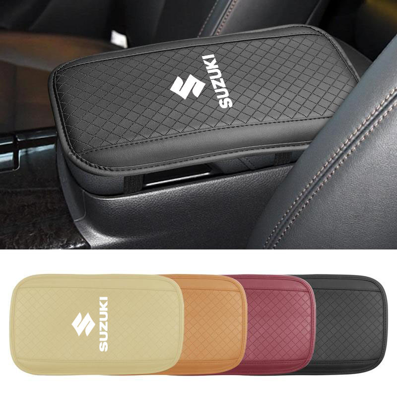 Car Armrest Pad Soft PU Leather Arm Rest Cushion Universal Waterproof