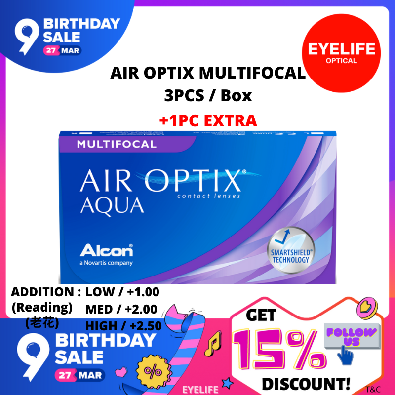 Air Optix Multifocal Contact Lenses (3+1pcs/box) Lazada
