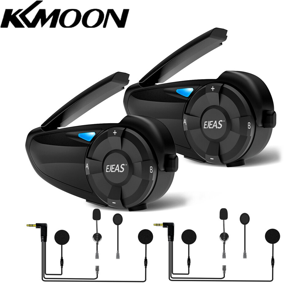 EJEAS 2PCS Motorcycle Helmet 800m BT Wireless Headset 7