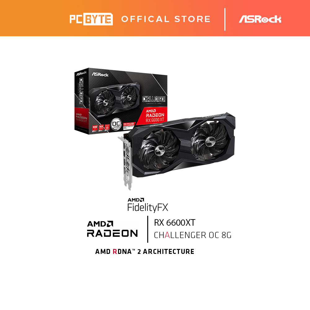 Asrock AMD Radeon RX 6600 XT Challenger D 8GB OC | Lazada