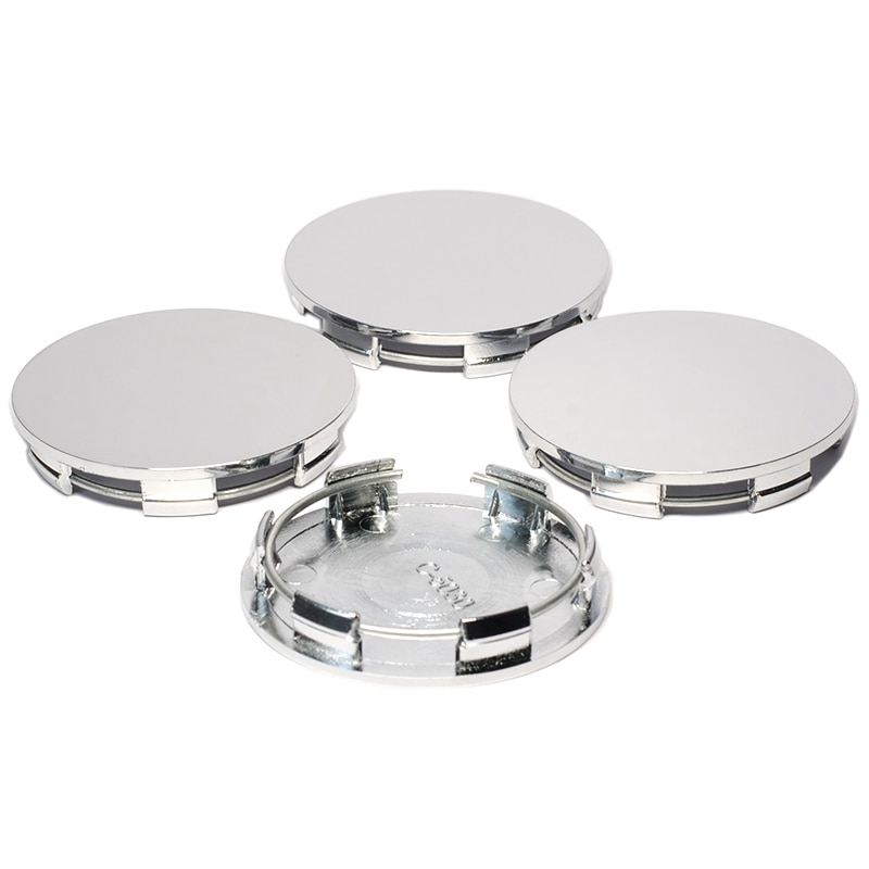 4x 56mm Universal Chrome ABS Wheel Center Caps – Hub Cap Covers For Car/Truck