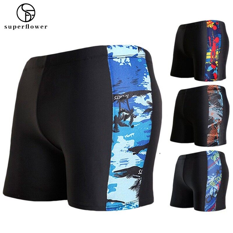 Men's Waterproof Swimwear Swim Trunks Large Size Random Color Shorts_voghion.com