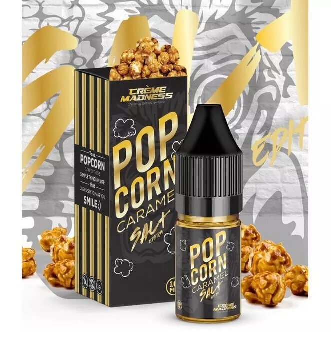 POPCORN CARAMEL SALT 10ML Pod Flavour Low & High Bertih Jagung