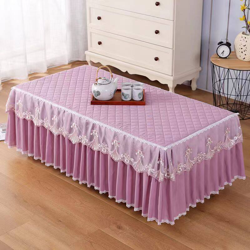 Table cloth, tablecloth cover, tea table cloth, rectangular tea table cover, cloth lace tablecloth, European style TV cabinet, dust cover, living room, household