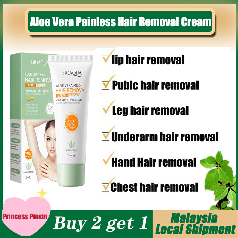 【Malaysia Stock&COD】Hair Removal Cream 60g Permanent Hair Removal Body