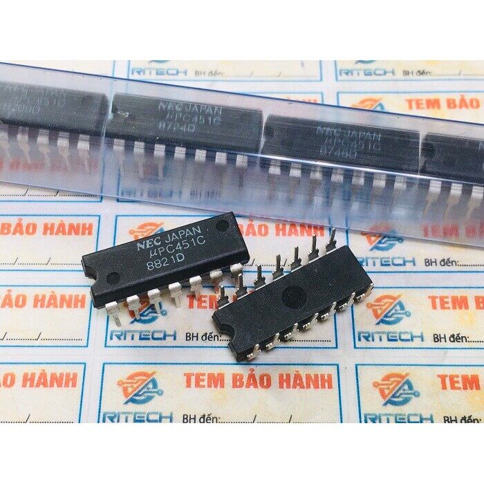 Combo 2 chiếc upc451c c451c dip14 ic thuật toán