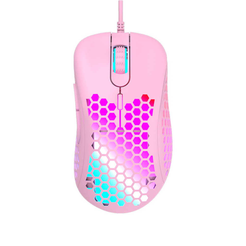 Xixo store M65 Lightweight Gaming Mouse Colorful RGB Lights Computer Notebook General Office Game Hole Mouse