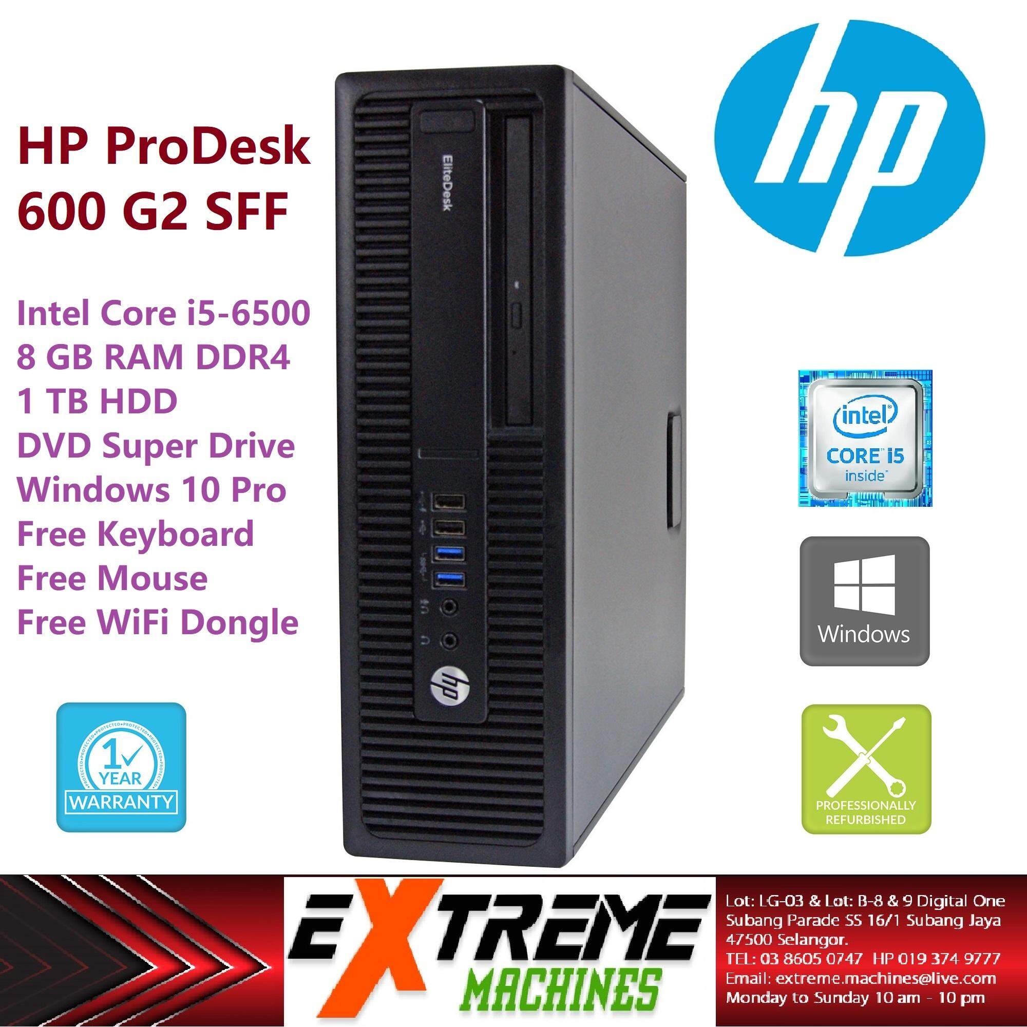 HP Prodesk 600 G2 SFF i5 6th gen 8 GB RAM 1TB HDD Win 10 Pro 1 YW Business  PC (Refurbished) | Lazada