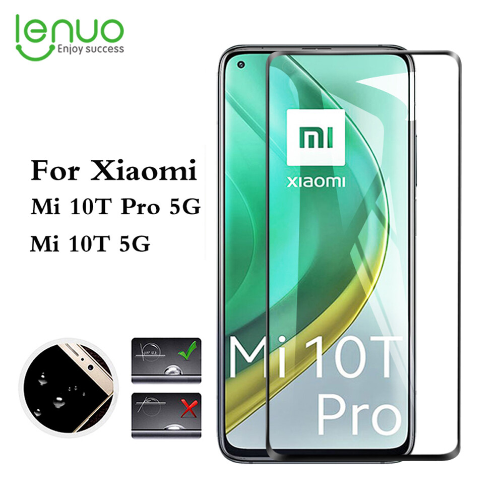 Lenuo Tempered Glass for Xiaomi Mi 10T / Mi 10T Pro 5G / Redmi K30S Full Cover Screen Protector Anti-Explosion 9H Complete Covering Full Glue Glass Protective Film