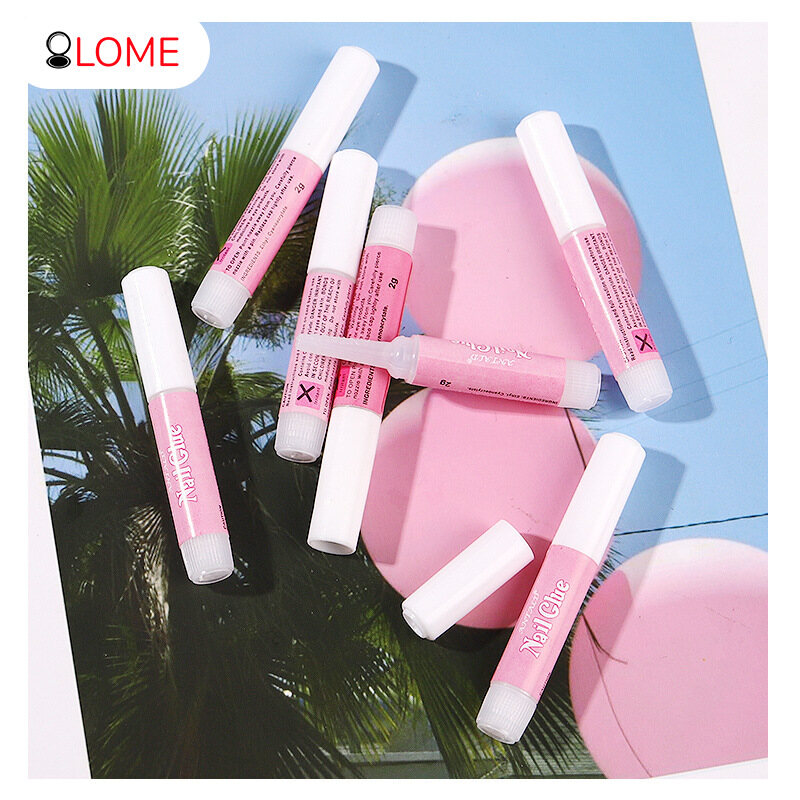 OLOME Long Lasting Manicure Glue Wide Use and Easy to Apply Manicure Glue for Sticking Small Nail Art Decorations