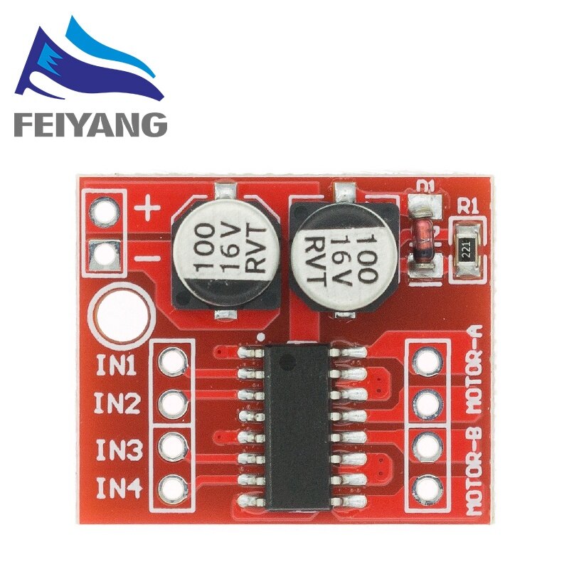 L298N 2A DC Motor Stepper Motor Driver Speed Controller Module Dual H Bridge for Arduino Smart Robot 2WD Robotics RC Car