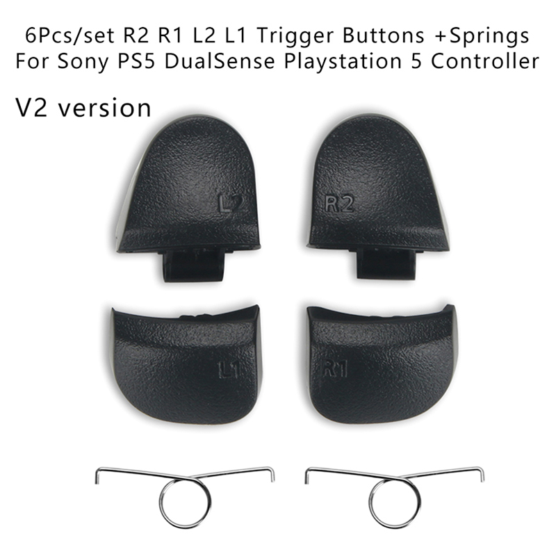 1set r2 r1 l2 l1 trigger buttons w/springs for sony ps5 dualsense controller