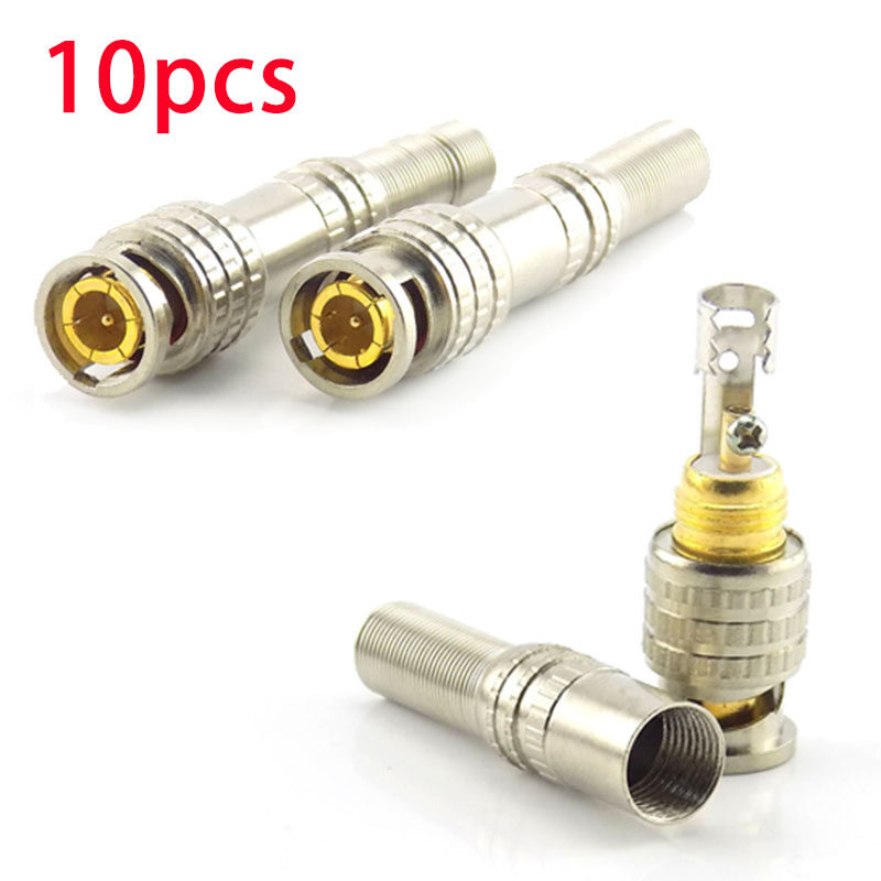 >> BÁO GIÁ 10 GIẮC CAMERA JACK BNC ĐÚC NHỰA CHẮC CHẮN - HÌNH ẢNH KHÔNG BỊ NHIỄU - NỐI DÂY CỰC NHANH | Shopee Lazada Sendo Tiki mới nhất 152 10 Cái Đầu Nối BNC Đầu Chuyển Đổi Giắc Lò Xo Xoắn RG59 Đồng Trục Camera Quan Sát Đực BNC Xoắn, Phụ Kiện Máy Ảnh Hệ Thống Bộ Giám Sát