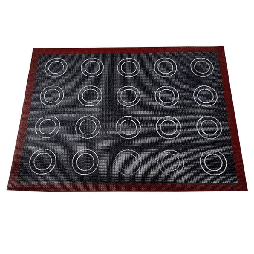 Tấm Nướng Silicon Tấm Nướng Bánh Macaroon Silicon Chống Dính Nửa Tấm Tấm Nướng Bánh Hoàn Hảo Bộ Dụng Cụ Làm Bánh Quy Để Làm Bánh Macaron, Bánh Ngọt, Bánh Mì Và Bánh Ngọt