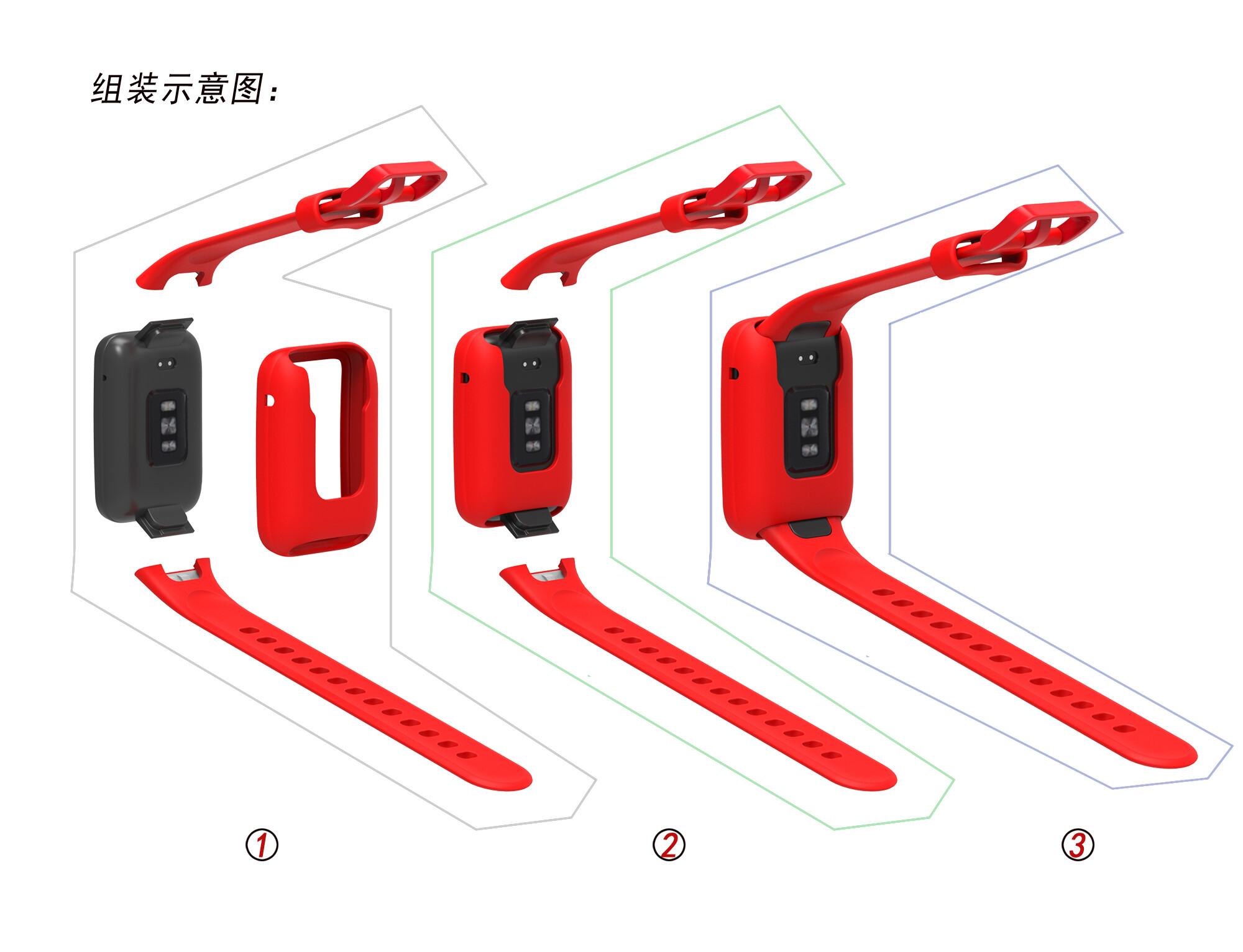Silicone strap with case for xiaomi miband 7 pro soft replacement band protective shell for Smart band 7 pro
