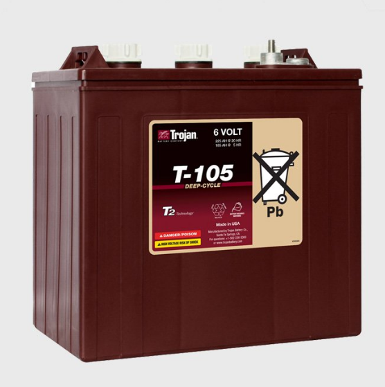 Trojan Battery Deep Cycle Wet Flooded T105+, 6V [For Genie GS1930