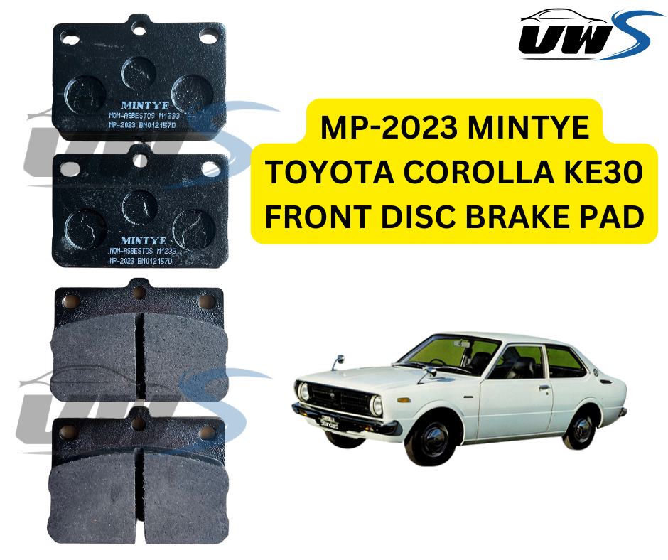 MP2023 MINTYE TOYOTA COROLLA KE30 FRONT DISC BRAKE PAD Lazada