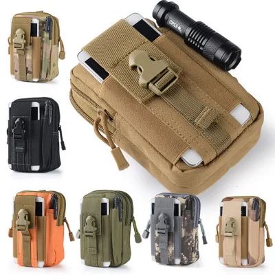 [READY STOCK] Men Tactical Waist Pack Small Pocket Running Travel Camping Pouch Molle Pouch Belt