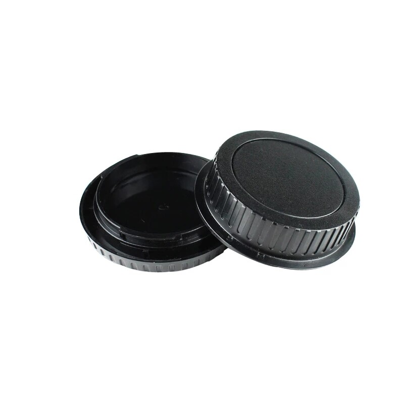 Camera body cap + rear lens cap for canon 1000d 500d 550d 600d ef ef-s rebel t1i eos camera