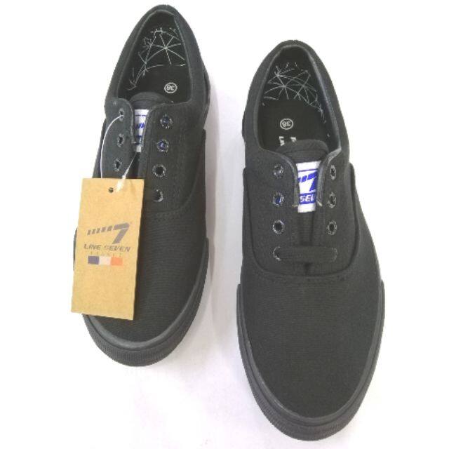 Size 36 45 Kasut Sekolah Hitam Line 7 6616 School Black Shoes Lace Up Lazada