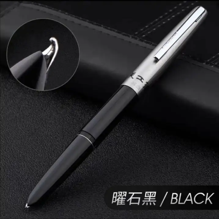 Old Stock Hero 330 Fountain Pen Plastic Ink Pen Fude Nib 0 5mm 1 1mm Business Stationery Office School Supplies Writing Gift Lazada Singapore