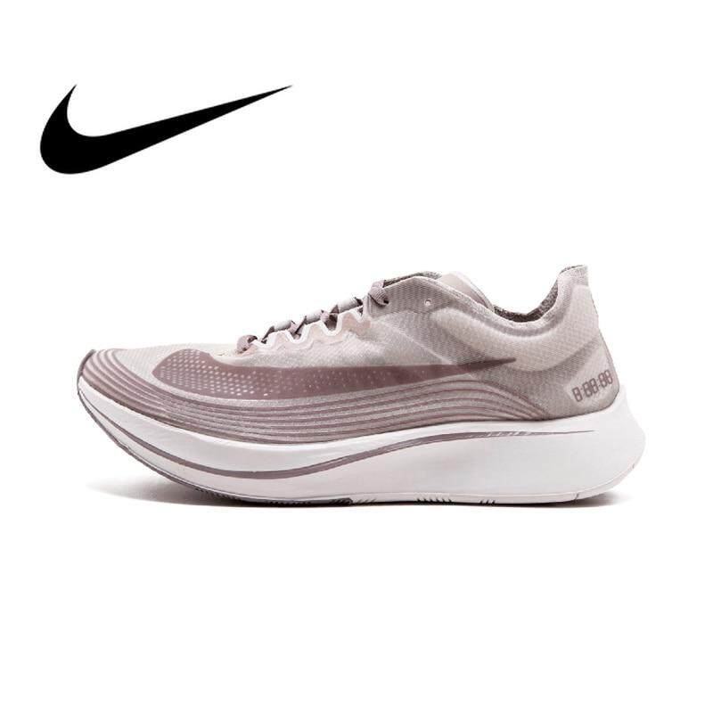 Nike_Lab Zoom_Fly SP 4% Pria Berlari Sepatu Sport Sepatu Sneaker Luar Ruangan Low Top Bernapas 2018 Produk Baru AA3172