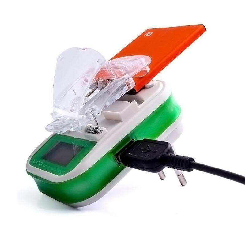 Bộ Sạc Pin Đa Năng USB, LCD Chỉ Số Screen, Phích Cắm EU/US Cho Điện Thoại Di Động