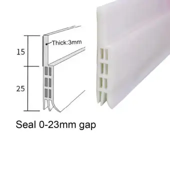Self Adhesive Silicone Bottom Door Window Tape 1m Rubber Sealing