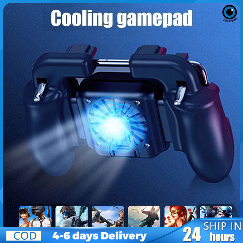 【Giao Hàng Nhanh】tay Cầm Chơi Game PUBG Mobile IOS Android Có Quạt Tản Nhiệt Kích Hoạt Chơi Game