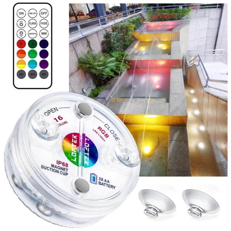 Sufer Đèn Dưới Nước Câu Cá Bể Cá Không Thấm Nước Đèn LED Chìm Bể Bơi Với RF Từ Xa Cho Đài Phun Nước Bể Cá