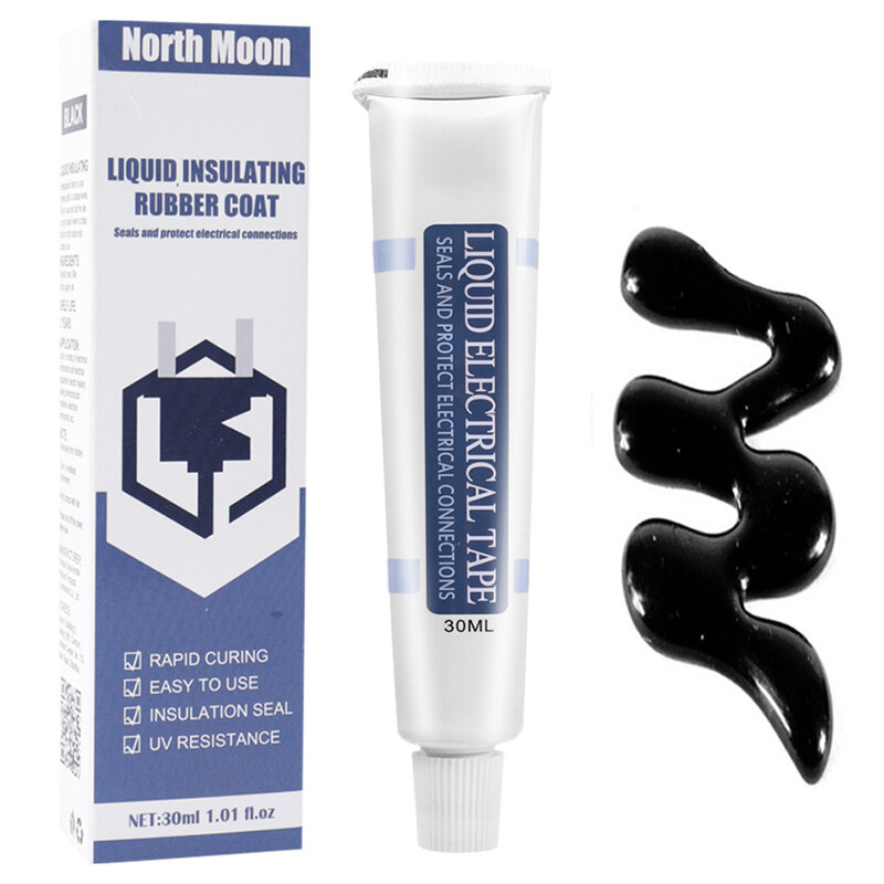30ML Liquid Insulation Paste Electrical Wire Cable Coat Fix Line Glue Waterproof Protection Sealed Repair Rubber Liquid Tape
