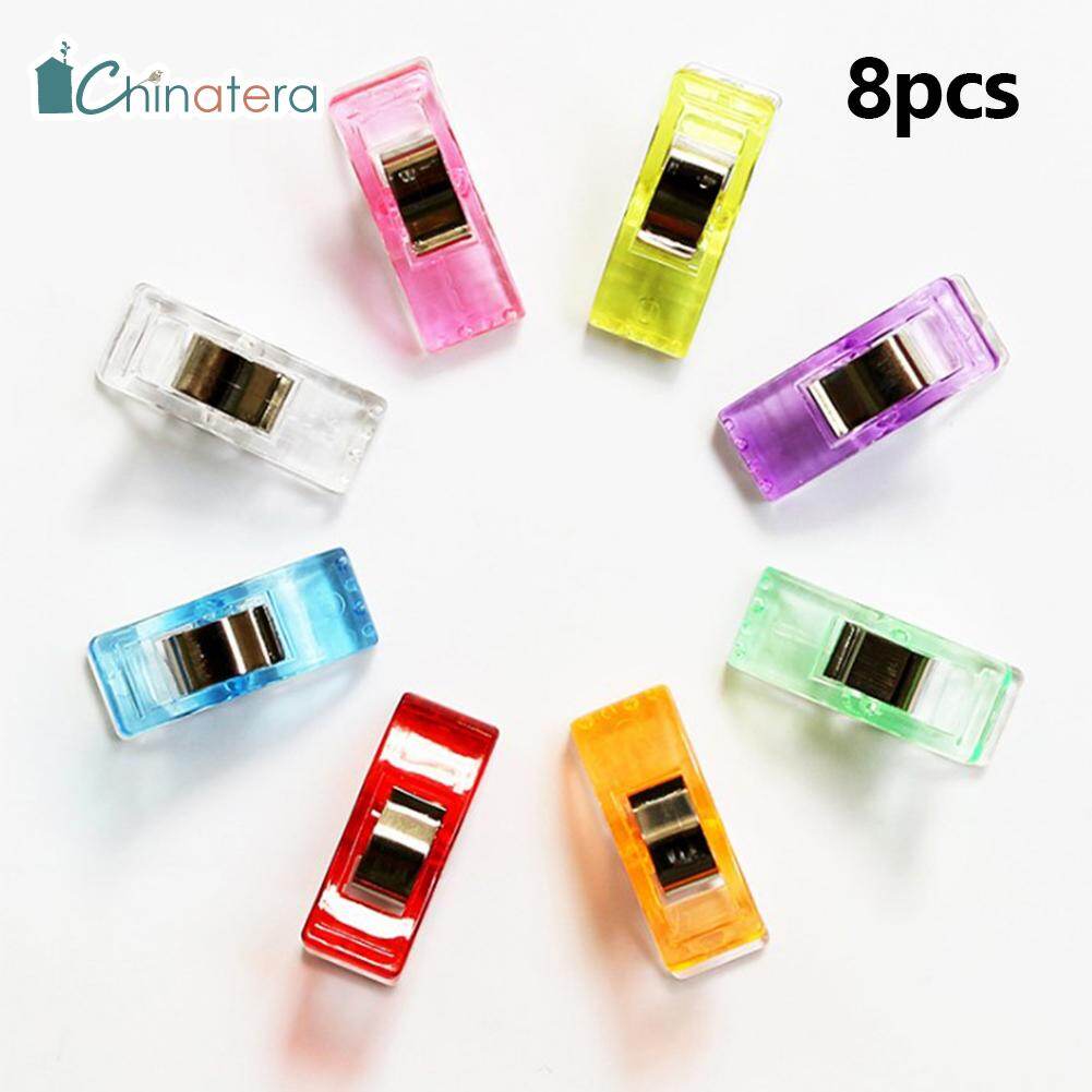 Chinatera 50/100pcs Multicolor Plastic Clips for DIY Craft Sewing Quilting Hemming Tools Clothes Clip Patchwork Cloth