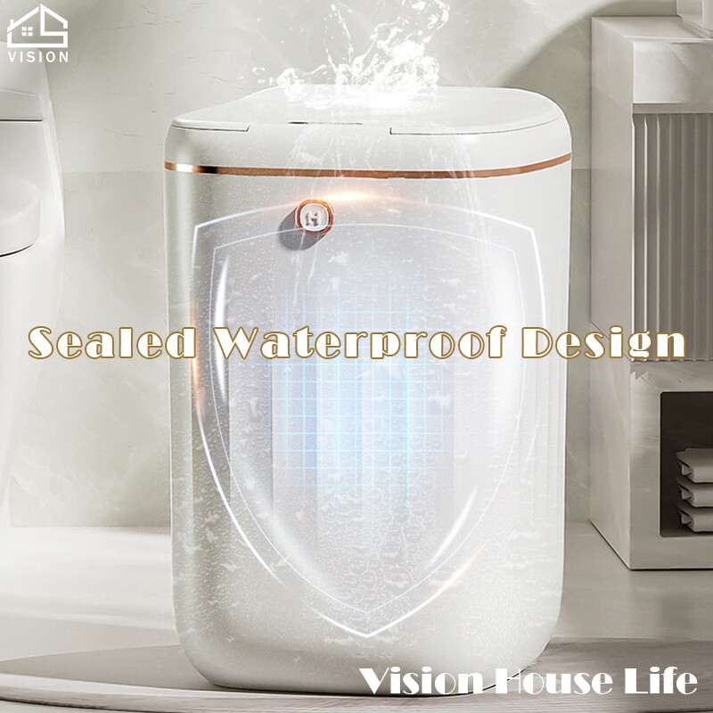 Vision Thùng Rác Tự Động Kiểu Bắc Âu 20L Thùng Rác Cảm Ứng Thông Minh Thùng Rác Thông Minh Không Chạm Thùng Rác Không Tiếp Xúc Phòng Khách Phòng Ngủ Thùng Rác Cảm Biến Tự Động Cảm Biến Thông Minh