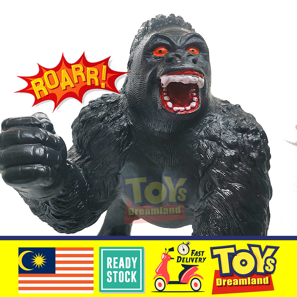 🌈 LARGE PREMIUM King Kong 🦍 vs 🦖 Gozilla Rubber Toy With