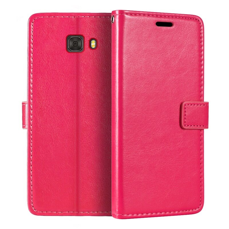 For Samsung Galaxy C9 Pro C5 C7 Leather Phone Case Shockproof Wallet Holder Flip Cover for C7 C5 Pro Silicone Soft Cover Shell