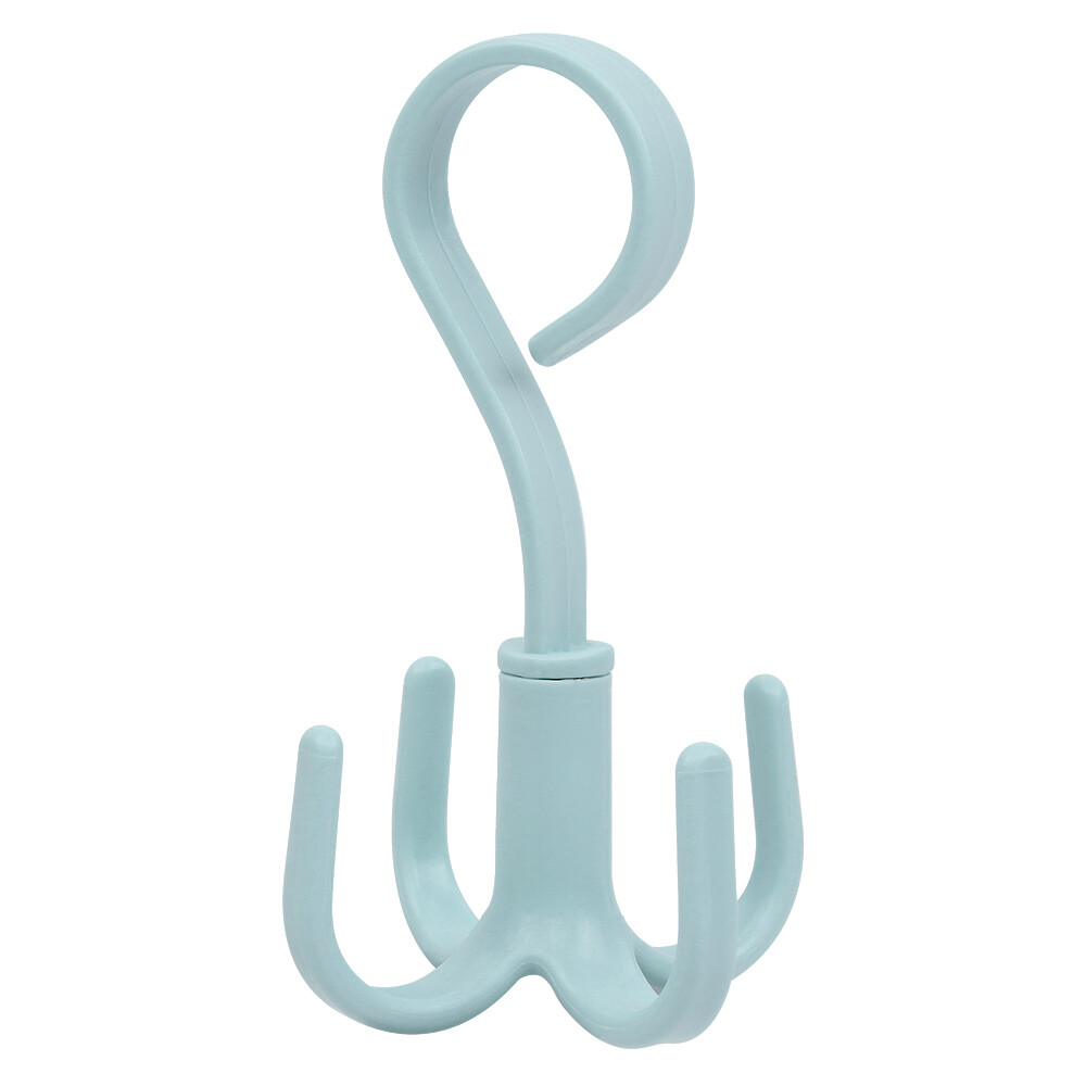 4 Claw Hook Rotating Wardrobe Organizer Rotating Hook Scarf Bag Hat Storage Hook
