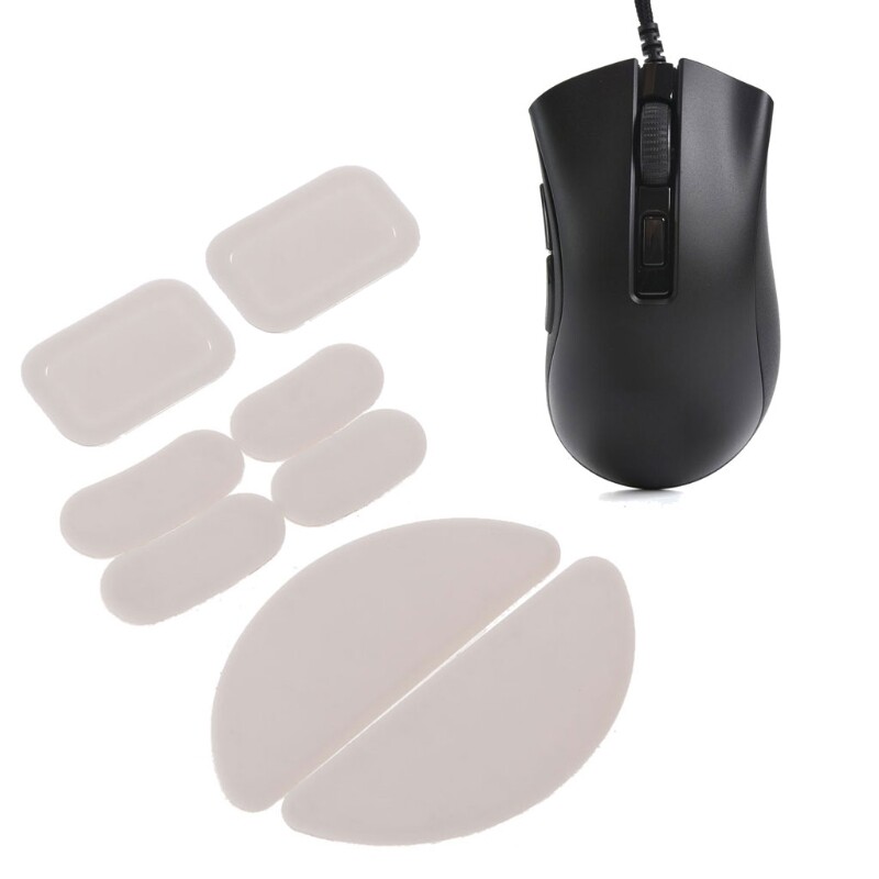 2 Bộ/túi Tiger Gaming Mouse Feet Chuột Skate Cho Razer Deathadder V2 Mini Mouse Trắng Chuột Lướt Đường Cong Cạnh